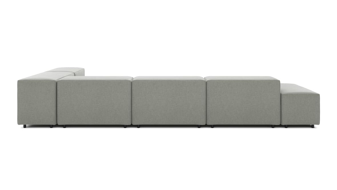  Extrasoft Sectional Sofa, Right Corner, Soft Gray Brushed Weave  Extrasoft Sectional Sofa, Right Corner, Soft Gray Brushed Weave image.