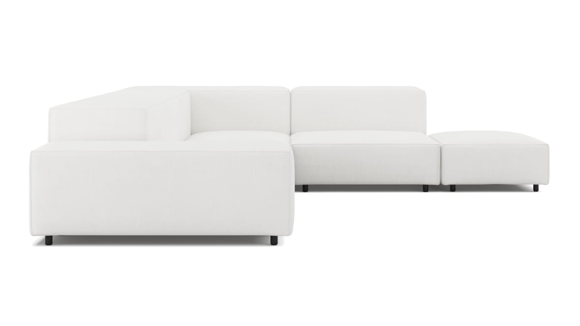 Extrasoft Sectional Sofa, Right Corner, White Linen Extrasoft Sectional Sofa, Right Corner, White Linen image.