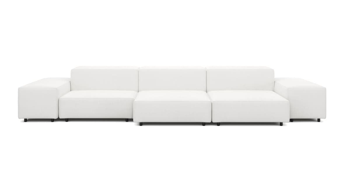 Extrasoft Sectional Sofa, Three Seater Sofa, Left, White Linen Extrasoft Sectional Sofa, Three Seater Sofa, Left, White Linen image.