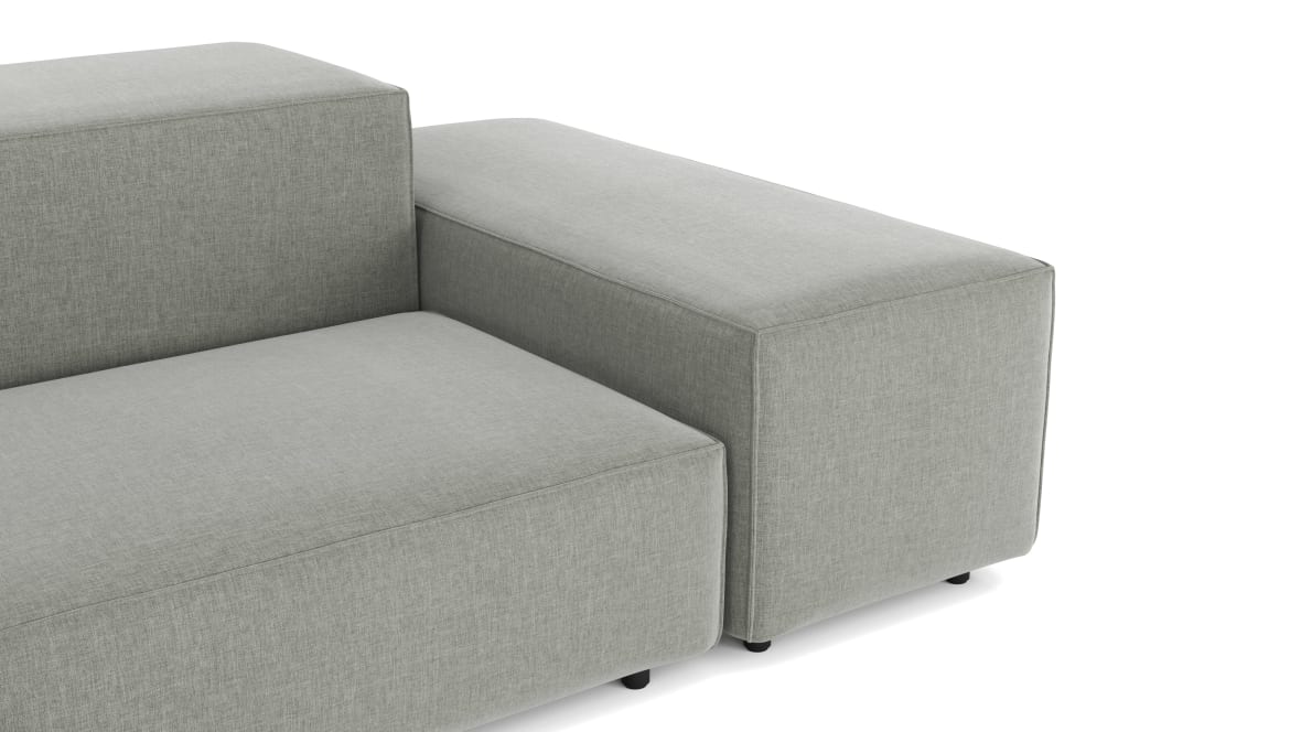  Extrasoft Sectional Sofa, Three Seater Sofa, Right, Soft Gray Brushed Weave  Extrasoft Sectional Sofa, Three Seater Sofa, Right, Soft Gray Brushed Weave image.