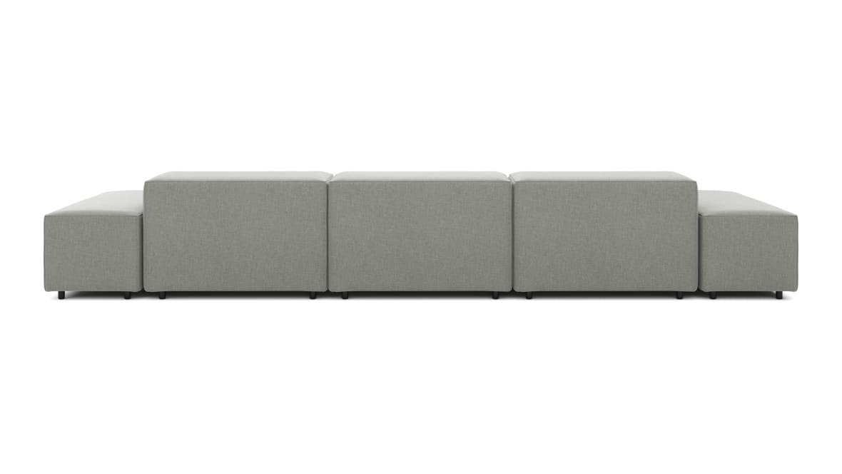 Extrasoft Sectional Sofa, Three Seater Sofa, Right, Soft Gray Brushed Weave Extrasoft Sectional Sofa, Three Seater Sofa, Right, Soft Gray Brushed Weave image.