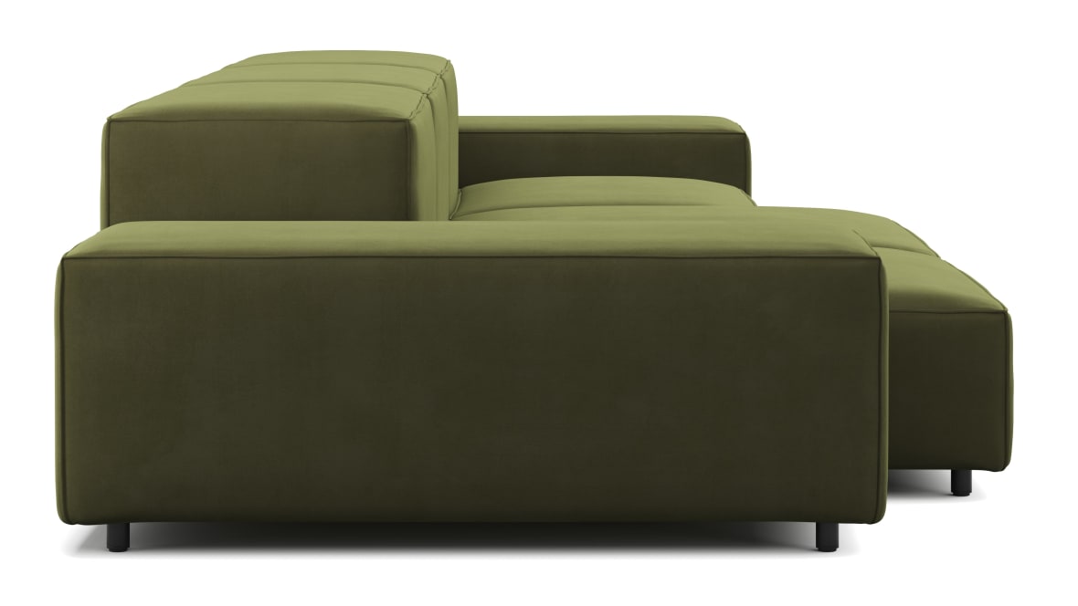 Extrasoft Sectional Sofa, Three Seater Sofa, Right, Spruce Luxe Velvet Extrasoft Sectional Sofa, Three Seater Sofa, Right, Spruce Luxe Velvet image.