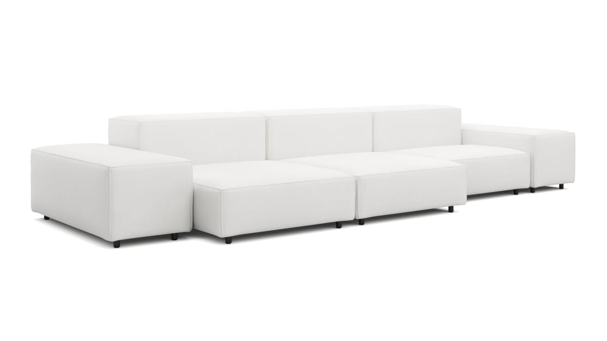  Extrasoft Sectional Sofa, Three Seater Sofa, Right, White Linen  Extrasoft Sectional Sofa, Three Seater Sofa, Right, White Linen image.