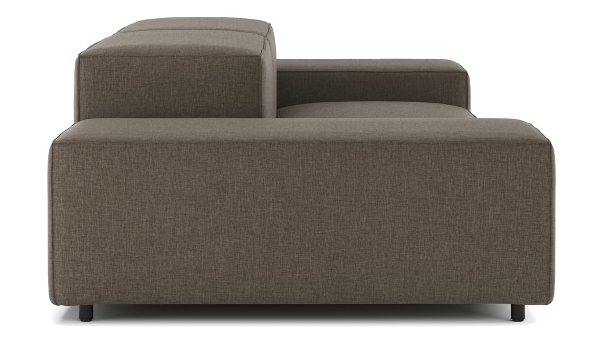 Extrasoft Sectional Sofa, Two Seater Sofa, Coffee Brushed Weave Extrasoft Sectional Sofa, Two Seater Sofa, Coffee Brushed Weave image.