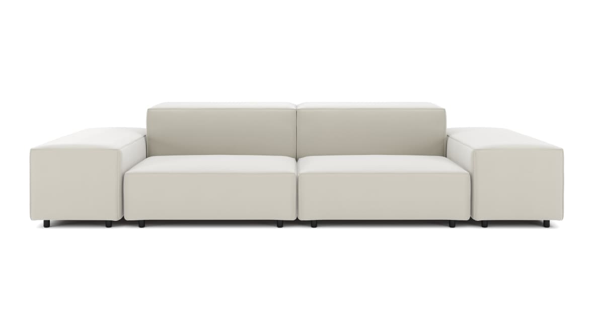  Extrasoft Sectional Sofa, Two Seater Sofa, Oatmeal Brushed Weave  Extrasoft Sectional Sofa, Two Seater Sofa, Oatmeal Brushed Weave image.