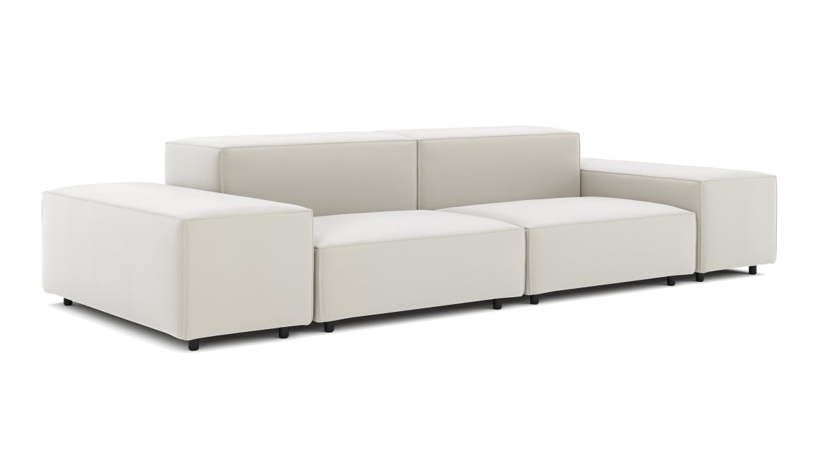  Extrasoft Sectional Sofa, Two Seater Sofa, Oatmeal Brushed Weave  Extrasoft Sectional Sofa, Two Seater Sofa, Oatmeal Brushed Weave image.