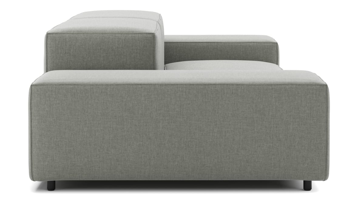 Extrasoft Sectional Sofa, Two Seater Sofa, Soft Gray Brushed Weave Extrasoft Sectional Sofa, Two Seater Sofa, Soft Gray Brushed Weave image.