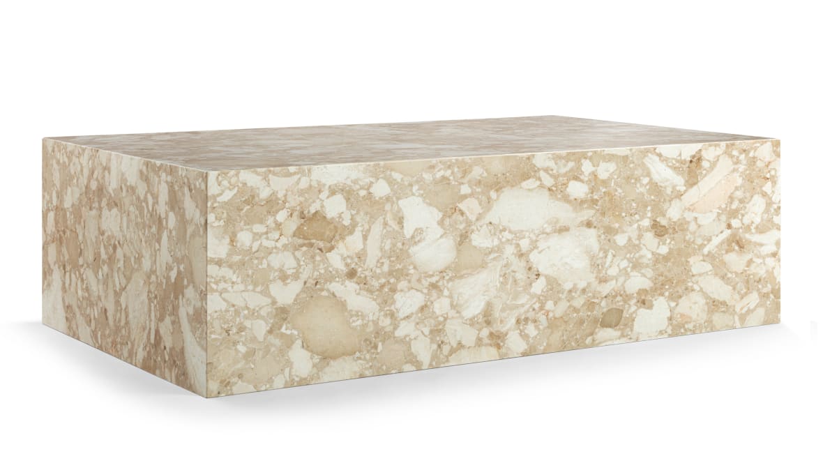  Plinth Coffee Table, Kunis Breccia  Plinth Coffee Table, Kunis Breccia image.