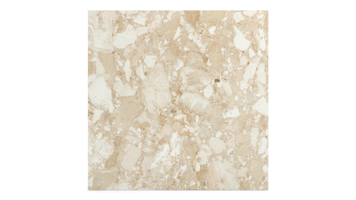 Plinth Short Side Table, Kunis Breccia Marble Plinth Short Side Table, Kunis Breccia Marble image.