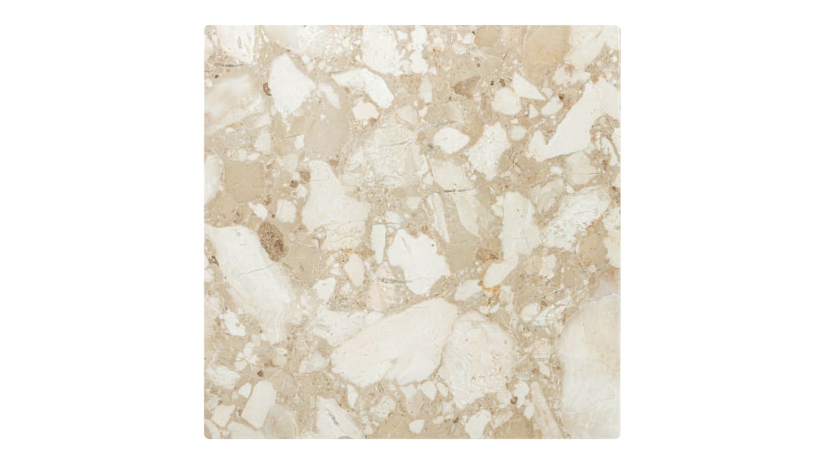 Plinth Side Table, Kunis Breccia Marble Plinth Side Table, Kunis Breccia Marble image.