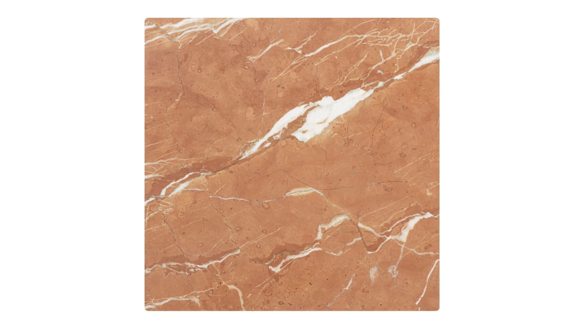 Plinth Side Table, Rojo Alicante Marble Plinth Side Table, Rojo Alicante Marble image.