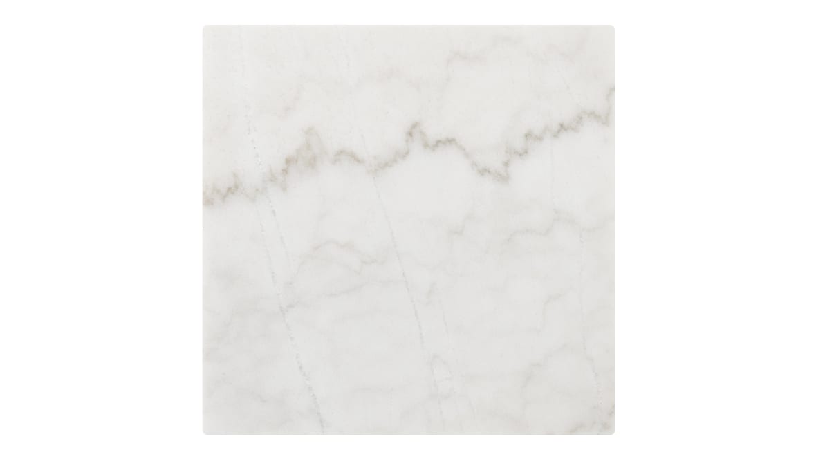  Plinth Side Table, White Marble  Plinth Side Table, White Marble image.