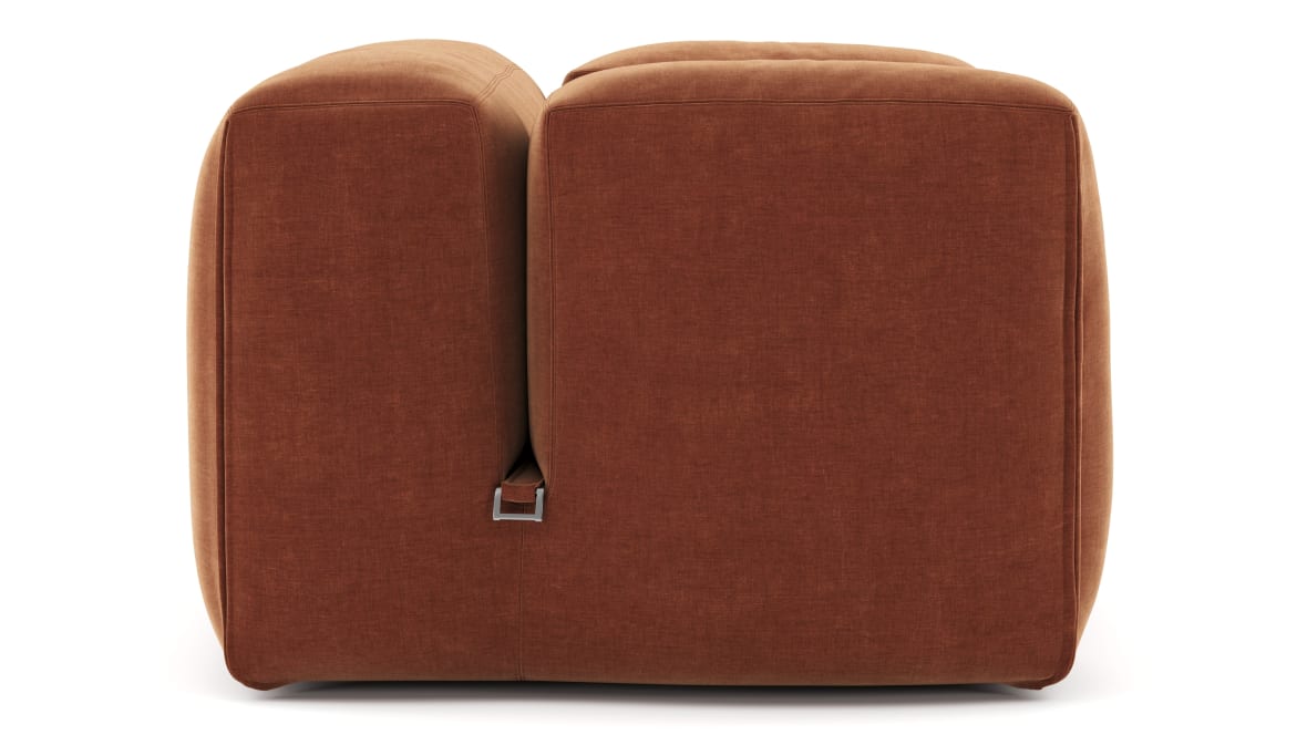  Le Mura Lounge Armchair, Rust Chenille  Le Mura Lounge Armchair, Rust Chenille image.