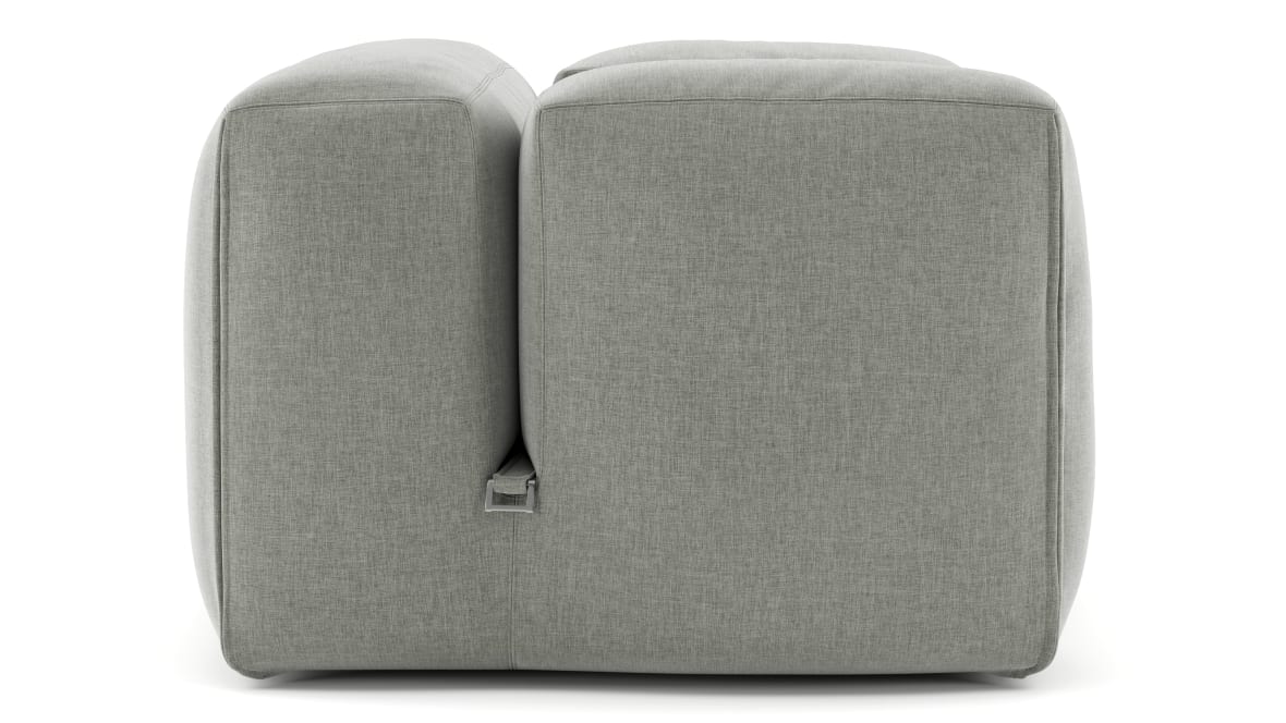  Le Mura Lounge Armchair, Soft Gray Brushed Weave  Le Mura Lounge Armchair, Soft Gray Brushed Weave image.