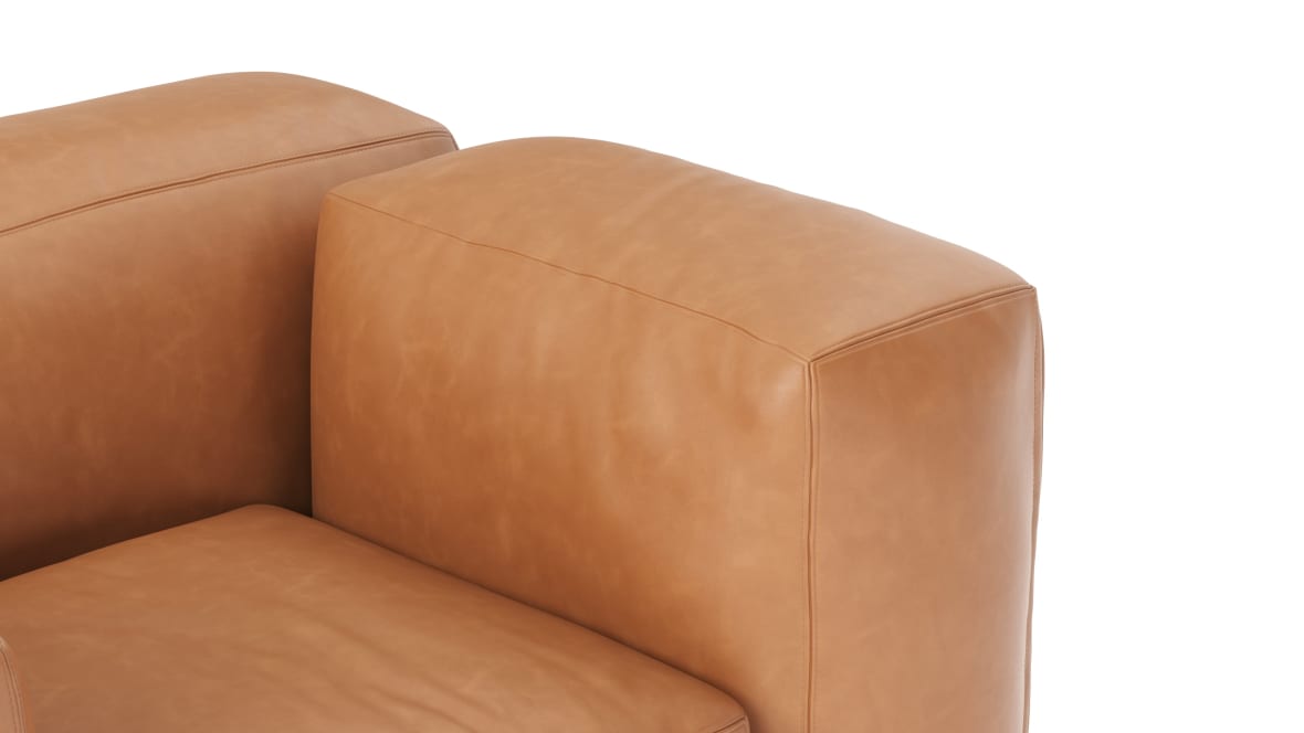  Le Mura Lounge Armchair, Tan Vegan Leather  Le Mura Lounge Armchair, Tan Vegan Leather image.
