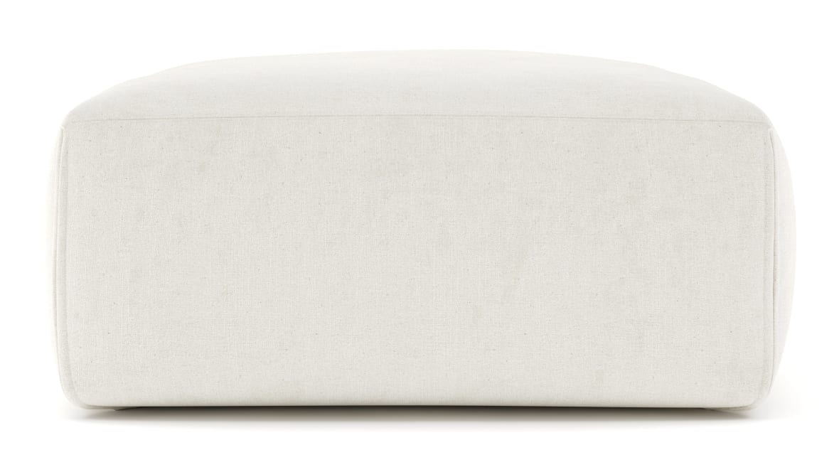  Le Mura Ottoman, Natural Linen  Le Mura Ottoman, Natural Linen image.