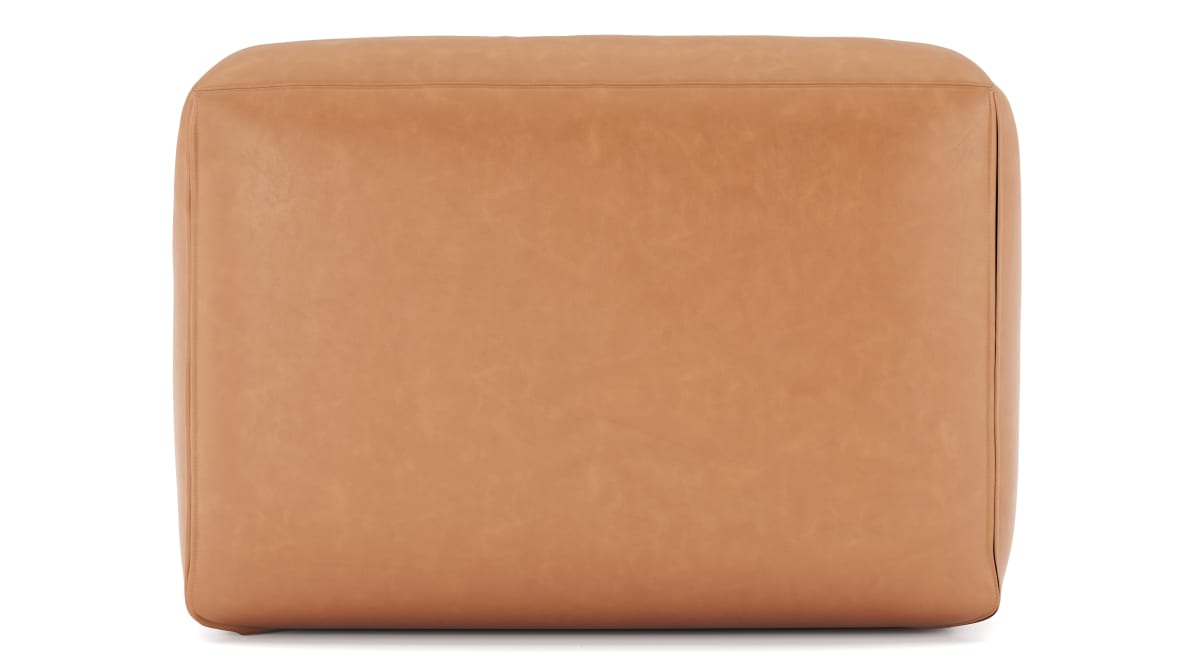  Le Mura Sectional Module, Armless Chair, Tan Vegan Leather  Le Mura Sectional Module, Armless Chair, Tan Vegan Leather image.