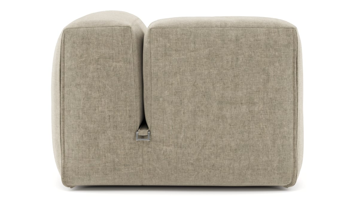  Le Mura Sectional Module, Left Arm, Beige Gray Chenille  Le Mura Sectional Module, Left Arm, Beige Gray Chenille image.