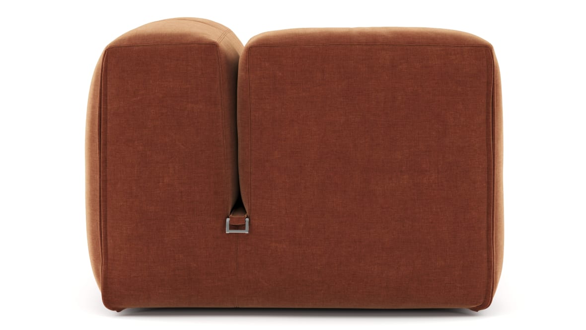  Le Mura Sectional Module, Left Arm, Rust Chenille  Le Mura Sectional Module, Left Arm, Rust Chenille image.