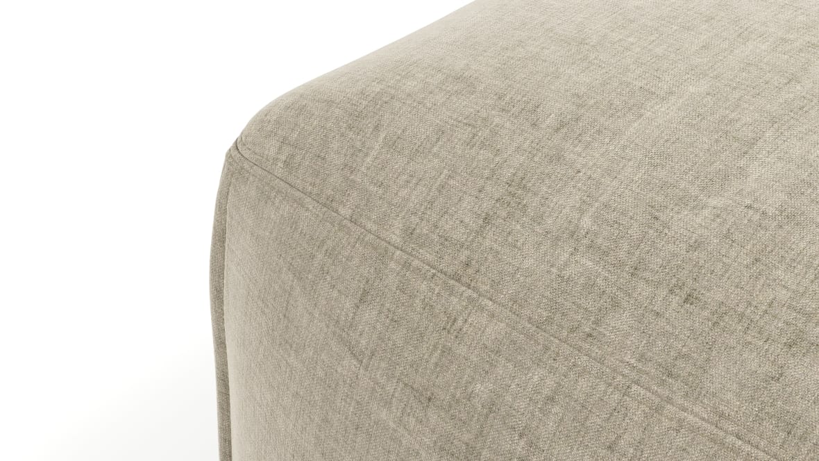 Le Mura Sectional Module, Right Arm, Beige Gray Chenille Le Mura Sectional Module, Right Arm, Beige Gray Chenille image.