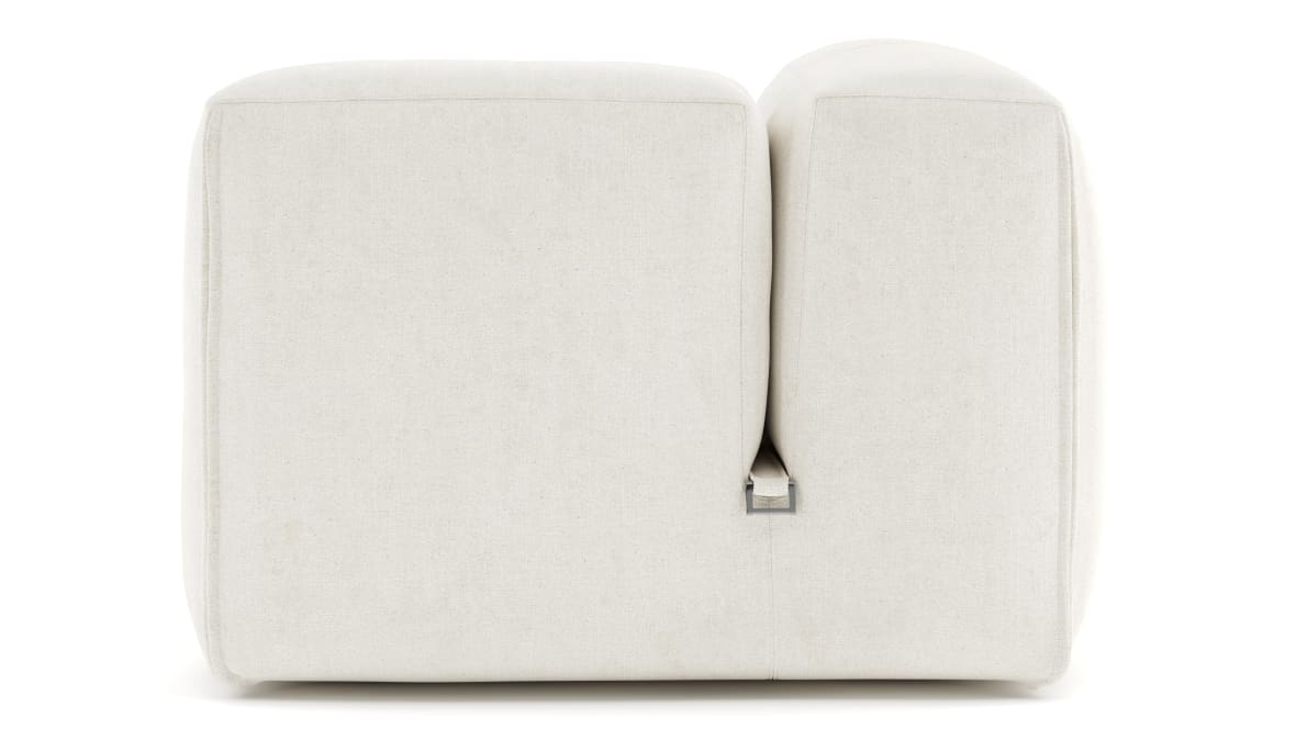  Le Mura Sectional Module, Right Arm, Natural Linen  Le Mura Sectional Module, Right Arm, Natural Linen image.