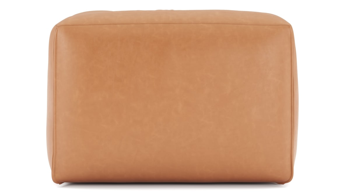  Le Mura Sectional Module, Right Arm, Tan Vegan Leather  Le Mura Sectional Module, Right Arm, Tan Vegan Leather image.