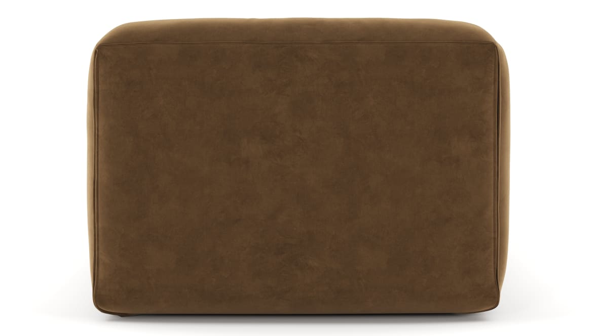  Le Mura Modular Chaise, Brown Vegan Suede  Le Mura Modular Chaise, Brown Vegan Suede image.