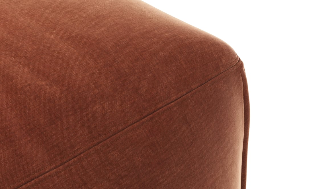 Le Mura Modular Chaise, Rust Chenille Le Mura Modular Chaise, Rust Chenille image.