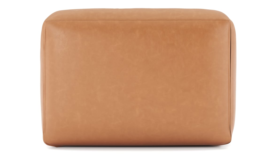 Le Mura Modular Chaise, Tan Vegan Leather Le Mura Modular Chaise, Tan Vegan Leather image.