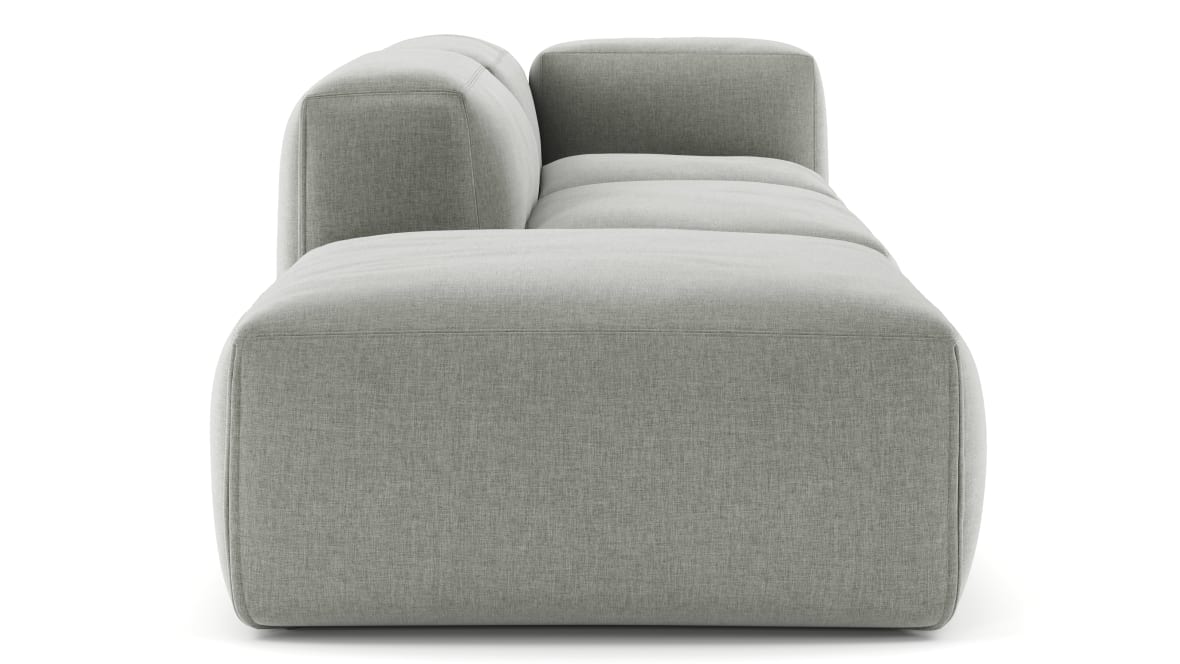  Le Mura Open End Sofa, Left, Soft Gray Brushed Weave  Le Mura Open End Sofa, Left, Soft Gray Brushed Weave image.