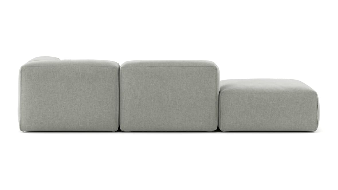  Le Mura Open End Sofa, Left, Soft Gray Brushed Weave  Le Mura Open End Sofa, Left, Soft Gray Brushed Weave image.