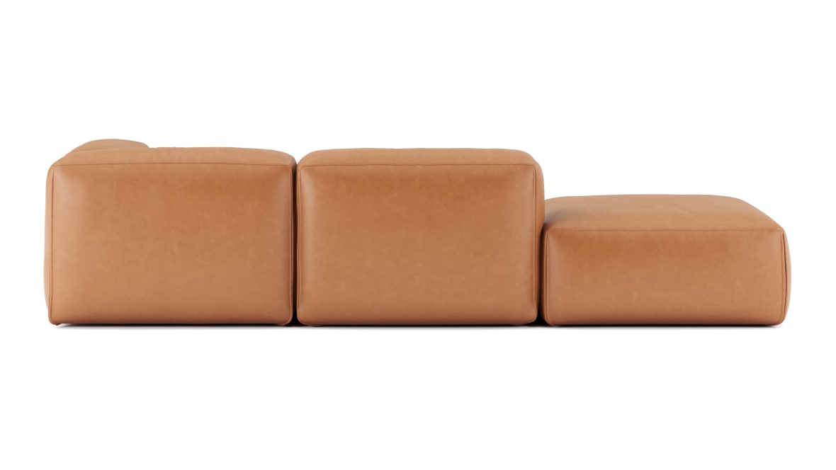  Le Mura Open End Sofa, Left, Tan Vegan Leather  Le Mura Open End Sofa, Left, Tan Vegan Leather image.