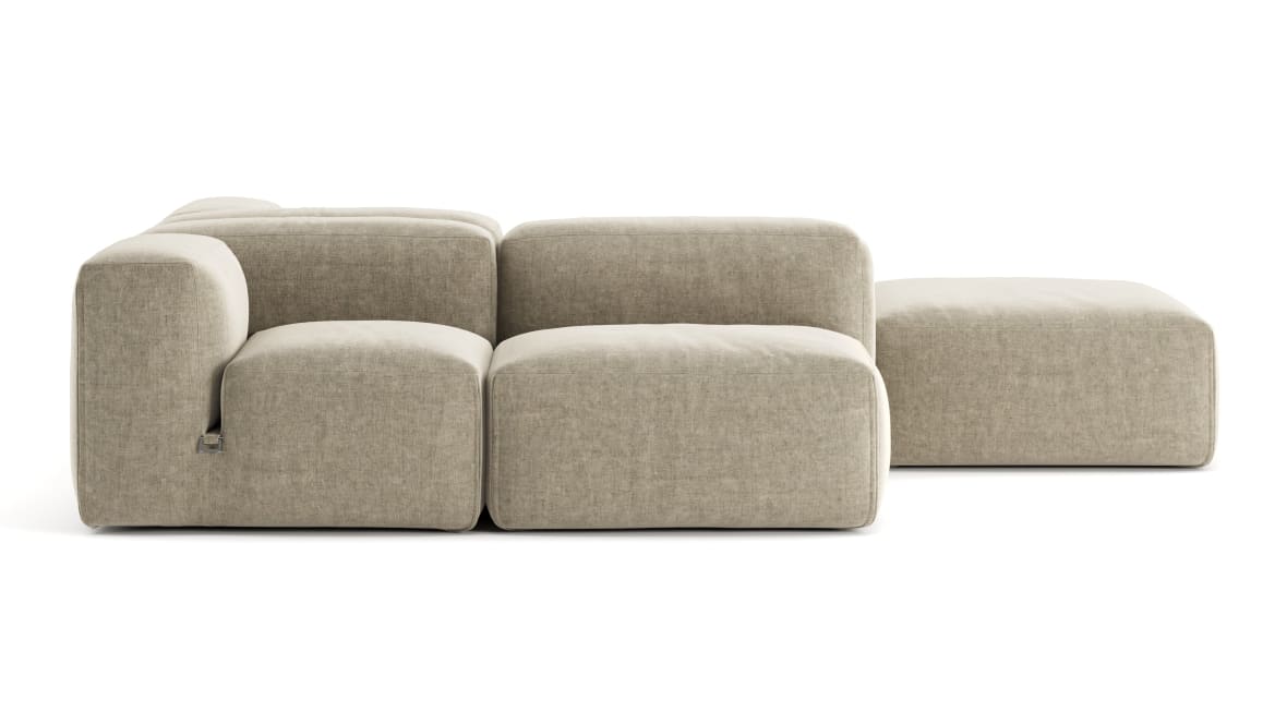  Le Mura Sectional Sofa, Dual Aspect, Right, Beige Gray Chenille  Le Mura Sectional Sofa, Dual Aspect, Right, Beige Gray Chenille image.