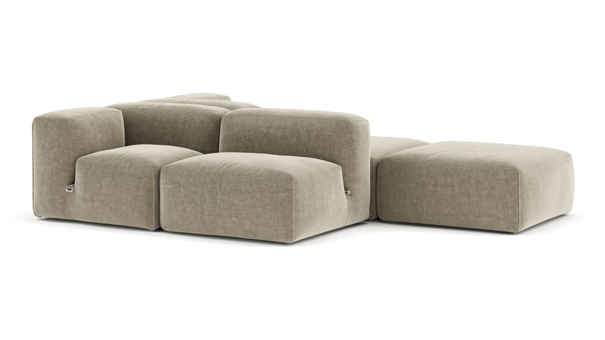  Le Mura Sectional Sofa, Dual Aspect, Right, Beige Gray Chenille  Le Mura Sectional Sofa, Dual Aspect, Right, Beige Gray Chenille image.