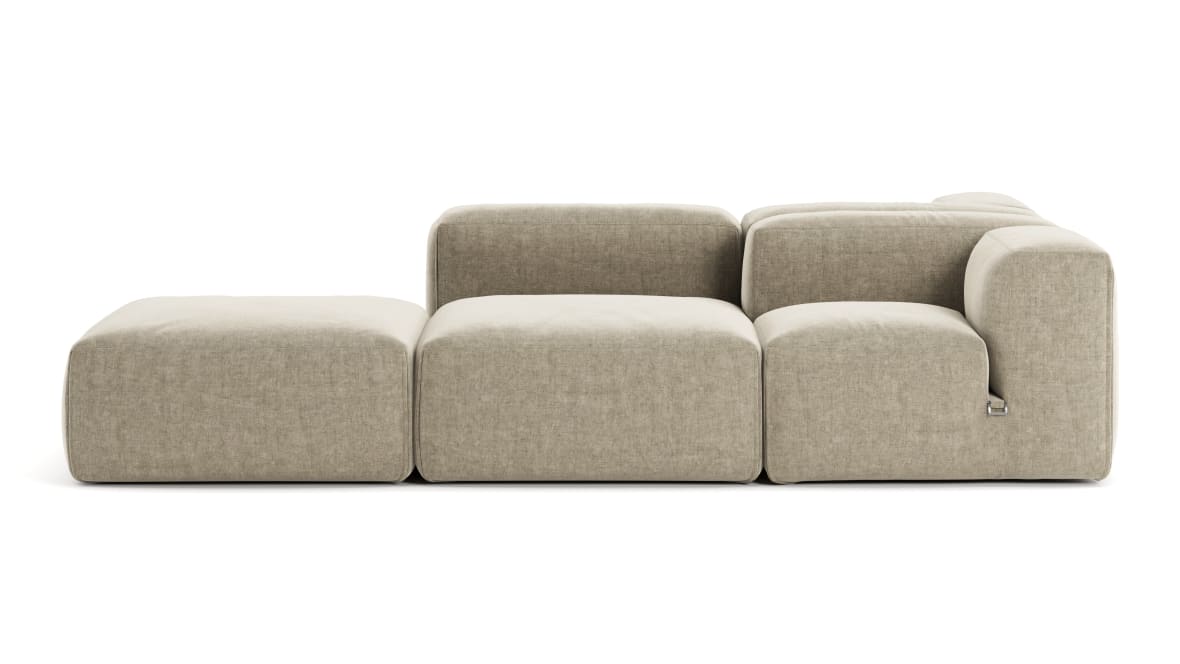 Le Mura Sectional Sofa, Dual Aspect, Right, Beige Gray Chenille  Le Mura Sectional Sofa, Dual Aspect, Right, Beige Gray Chenille image.