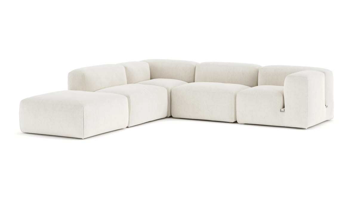  Le Mura Sectional Sofa, Left Corner, Natural Linen  Le Mura Sectional Sofa, Left Corner, Natural Linen image.