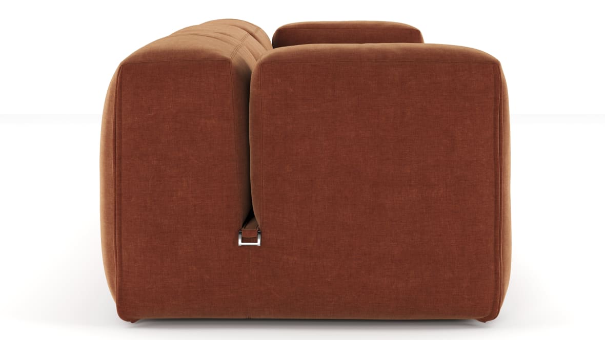  Le Mura Three Seater Sofa, Rust Chenille  Le Mura Three Seater Sofa, Rust Chenille image.