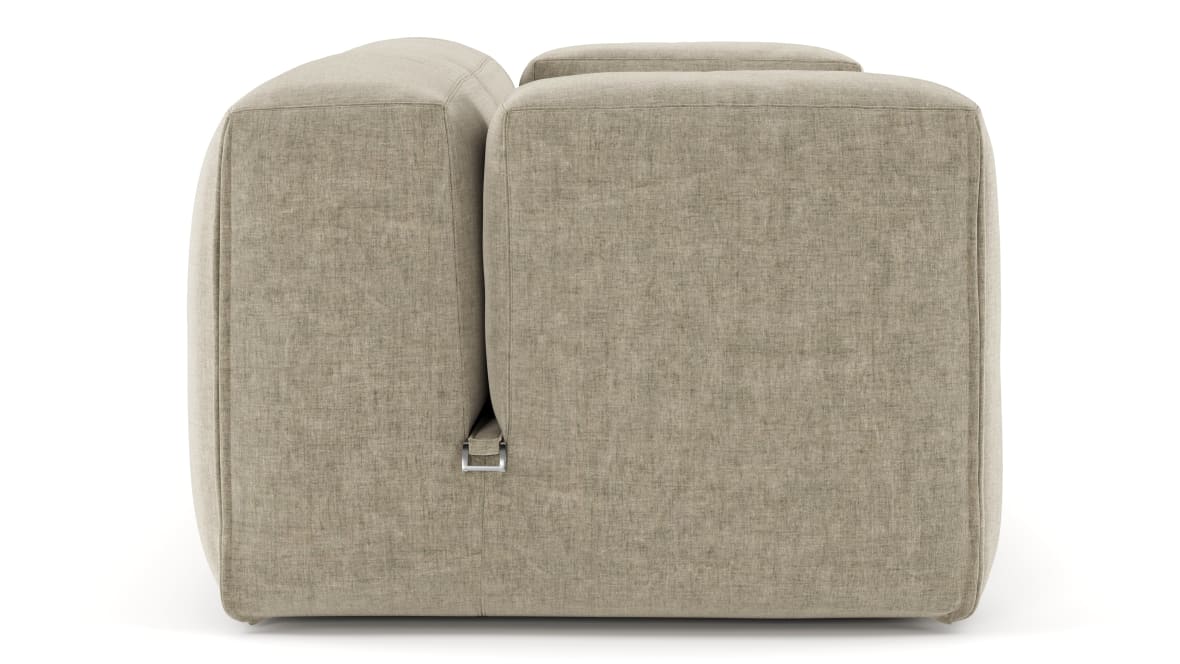  Le Mura Two Seater Sofa, Beige Gray Chenille  Le Mura Two Seater Sofa, Beige Gray Chenille image.