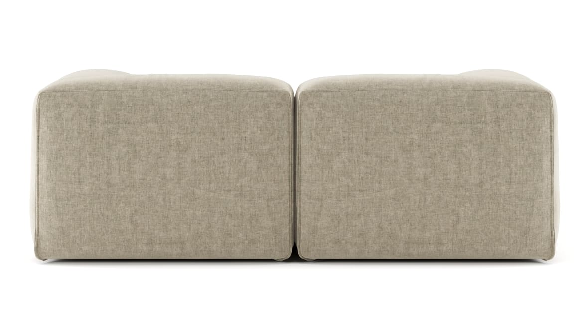  Le Mura Two Seater Sofa, Beige Gray Chenille  Le Mura Two Seater Sofa, Beige Gray Chenille image.