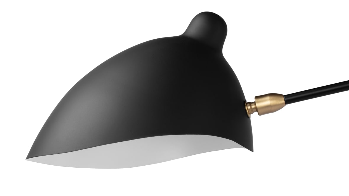  Mouille Ceiling Light, Three Arms, Black, W249cm  Mouille Ceiling Light, Three Arms, Black, W249cm image.