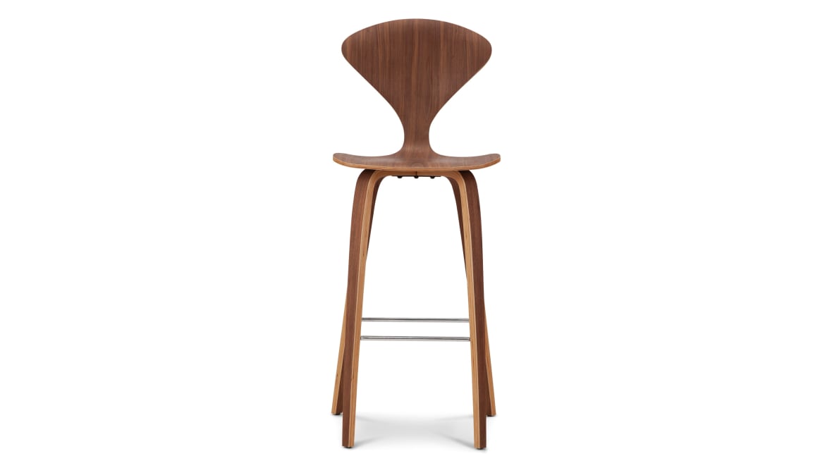  Norman Bar Stool, Walnut, 75cm Seat Height  Norman Bar Stool, Walnut, 75cm Seat Height image.