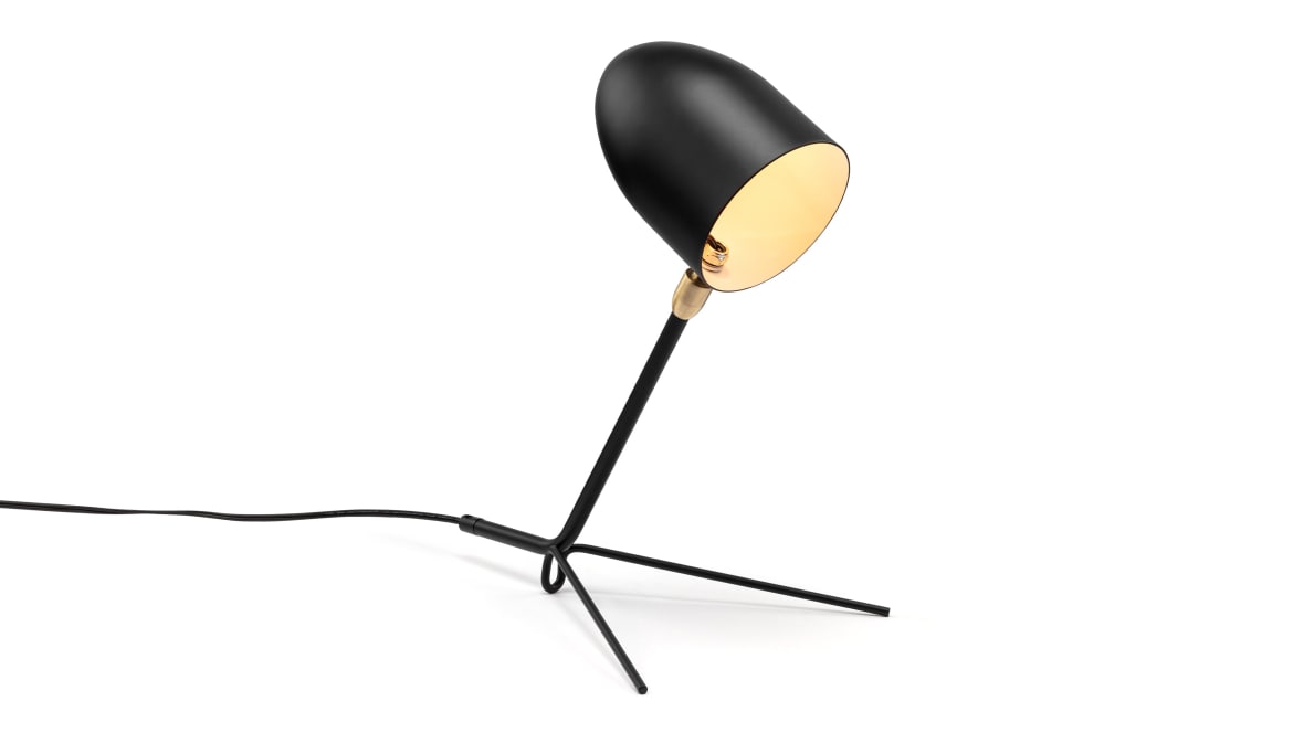 Mouille Table Lamp, Black Mouille Table Lamp, Black image.