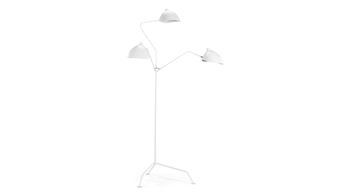 Mouille Tripod Floor Lamp, White Mouille Tripod Floor Lamp, White image.