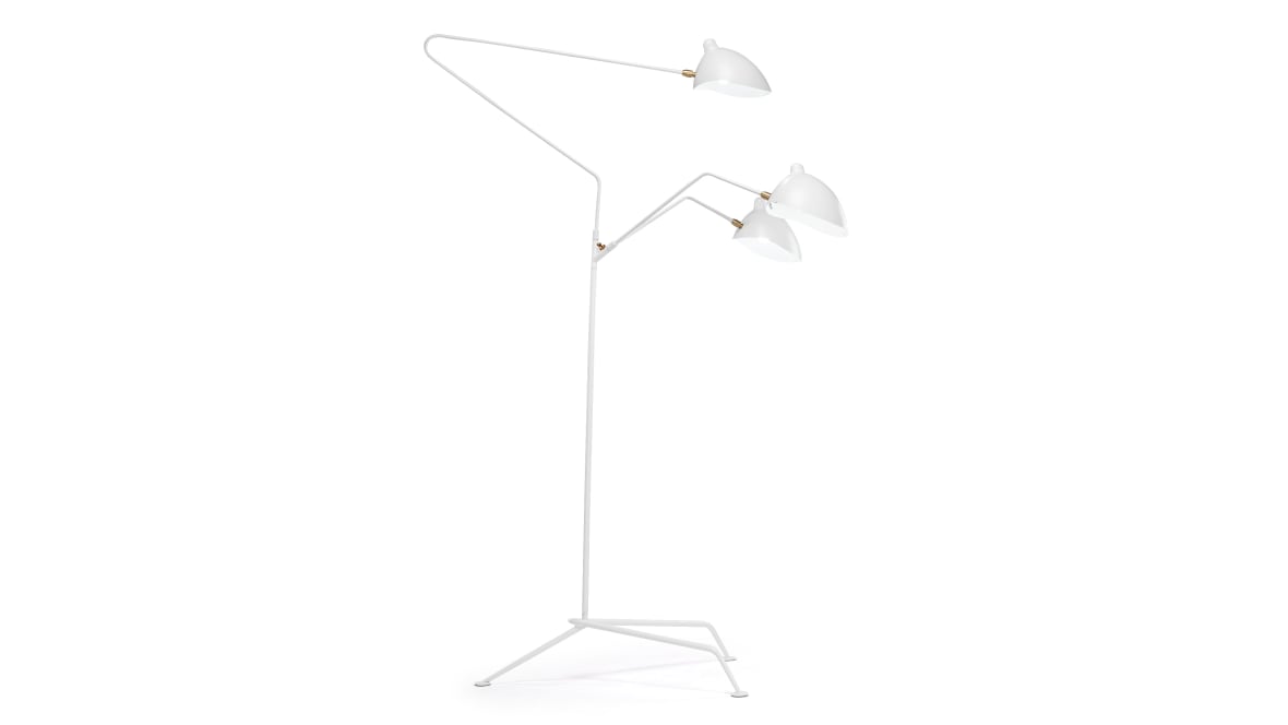 Mouille Tripod Floor Lamp, White Mouille Tripod Floor Lamp, White image.