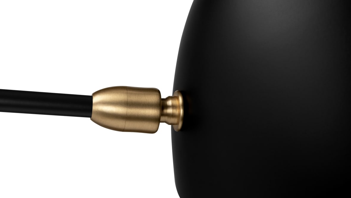 Mouille Single Wall Light, Black Mouille Single Wall Light, Black image.