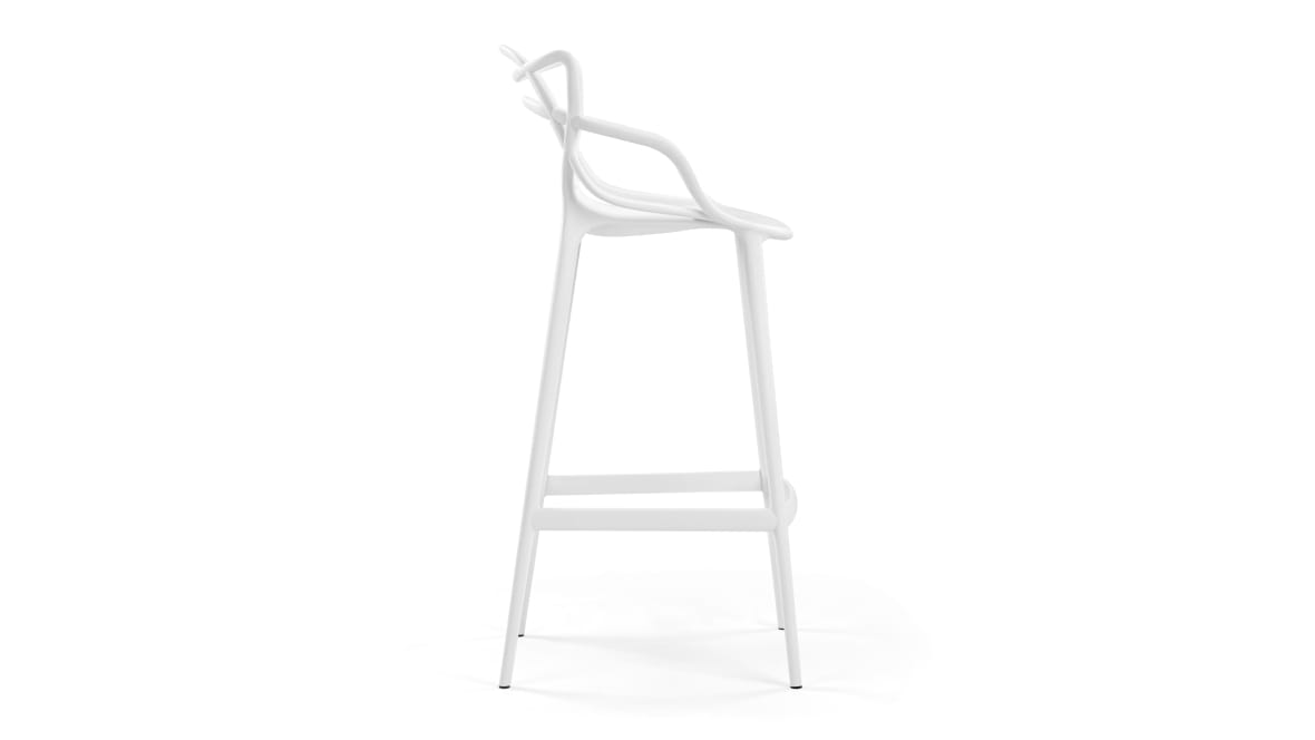 Masters Bar Stool, White, 75cm Seat Height Masters Bar Stool, White, 75cm Seat Height image.