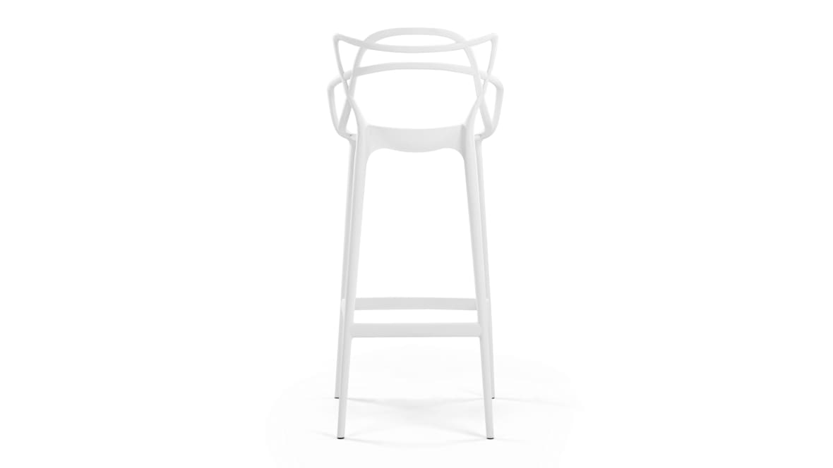 Masters Bar Stool, White, 75cm Seat Height Masters Bar Stool, White, 75cm Seat Height image.