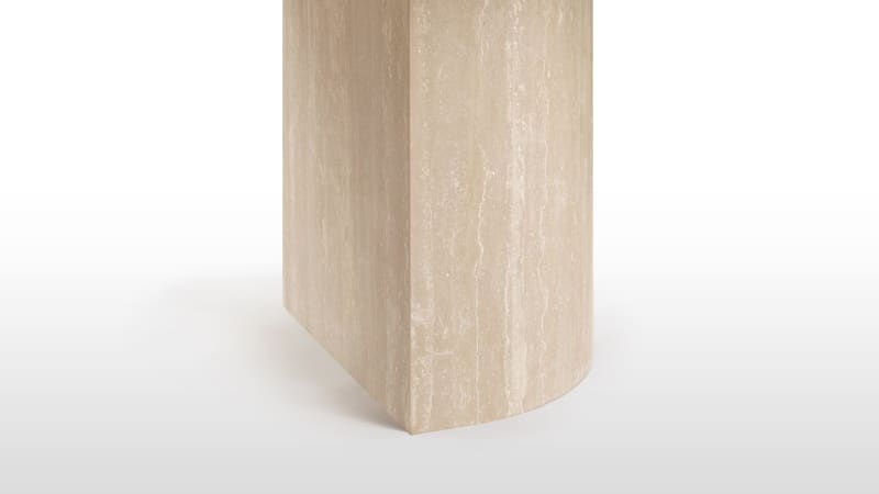 Dante Dining Table, Travertine, 249cm