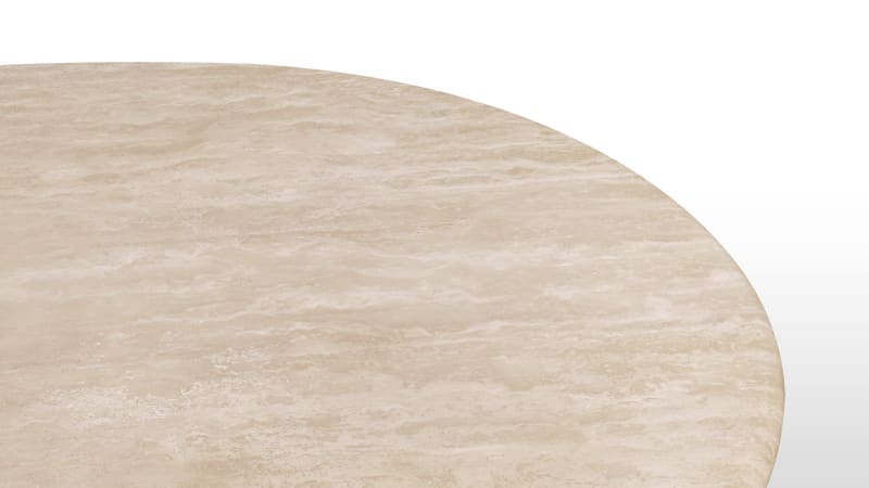 Dante Dining Table, Travertine, 249cm