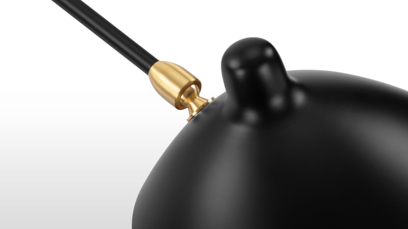 Mouille Single Wall Sconce, Small, Black